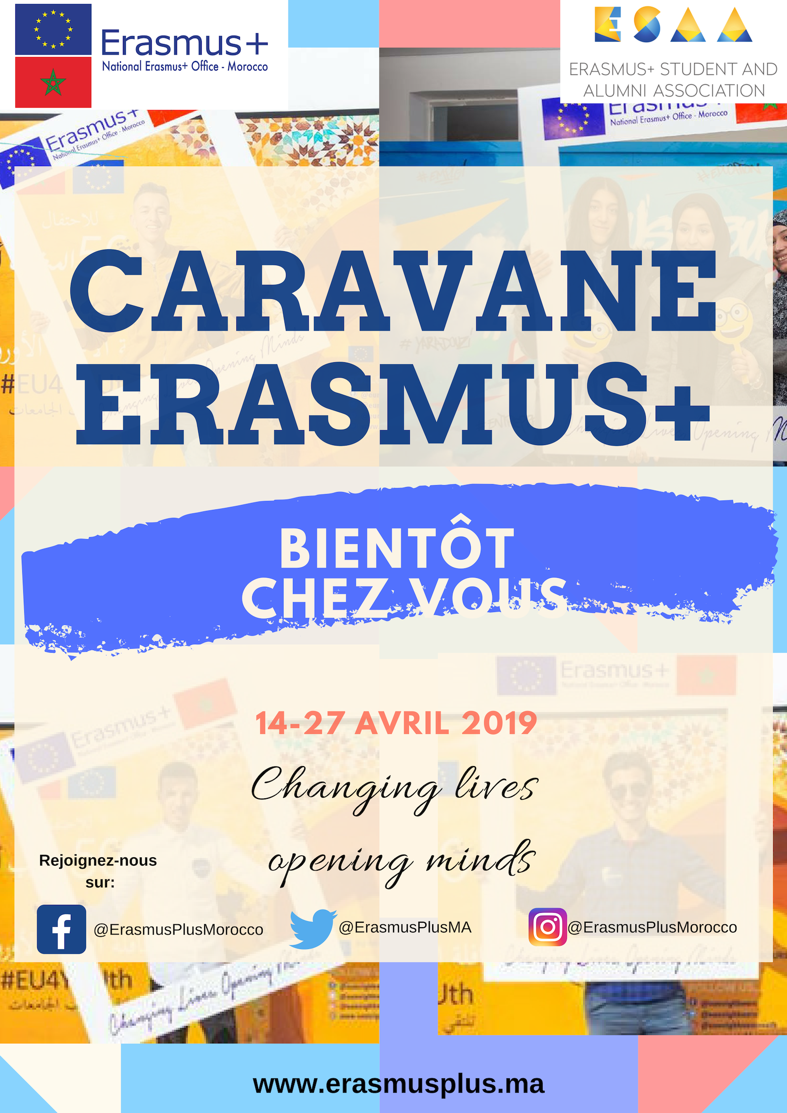La caravane Erasmus+ : Changing lives, opening minds