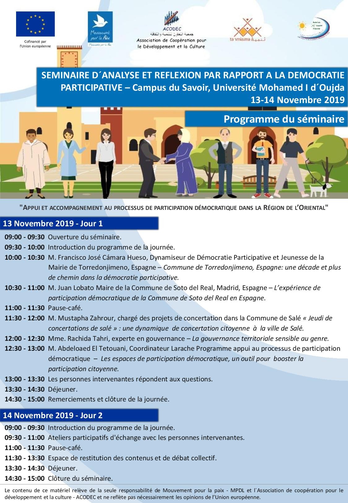 Séminaire sur la démocratie participative