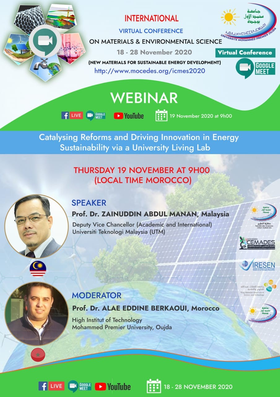 Catalysing Reforms and Driving Innovation in Energy Sustainability via a University Living Lab