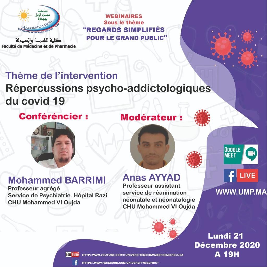 Répercussions psycho-addictologiques du covid 19