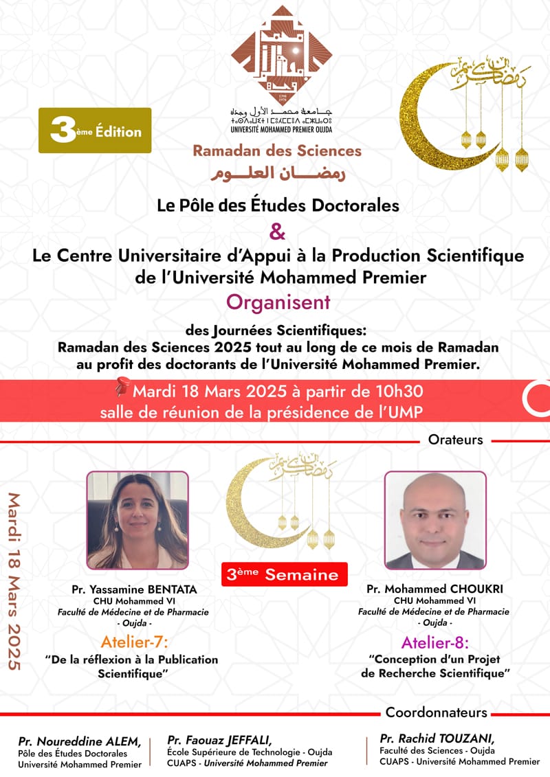 Ramadan des Sciences : Atelier 7/8