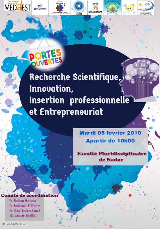 Journée Portes Ouvertes sous le thème : « Recherche Scientifique, Innovation, Insertion professionnelle et Entrepreneuriat »